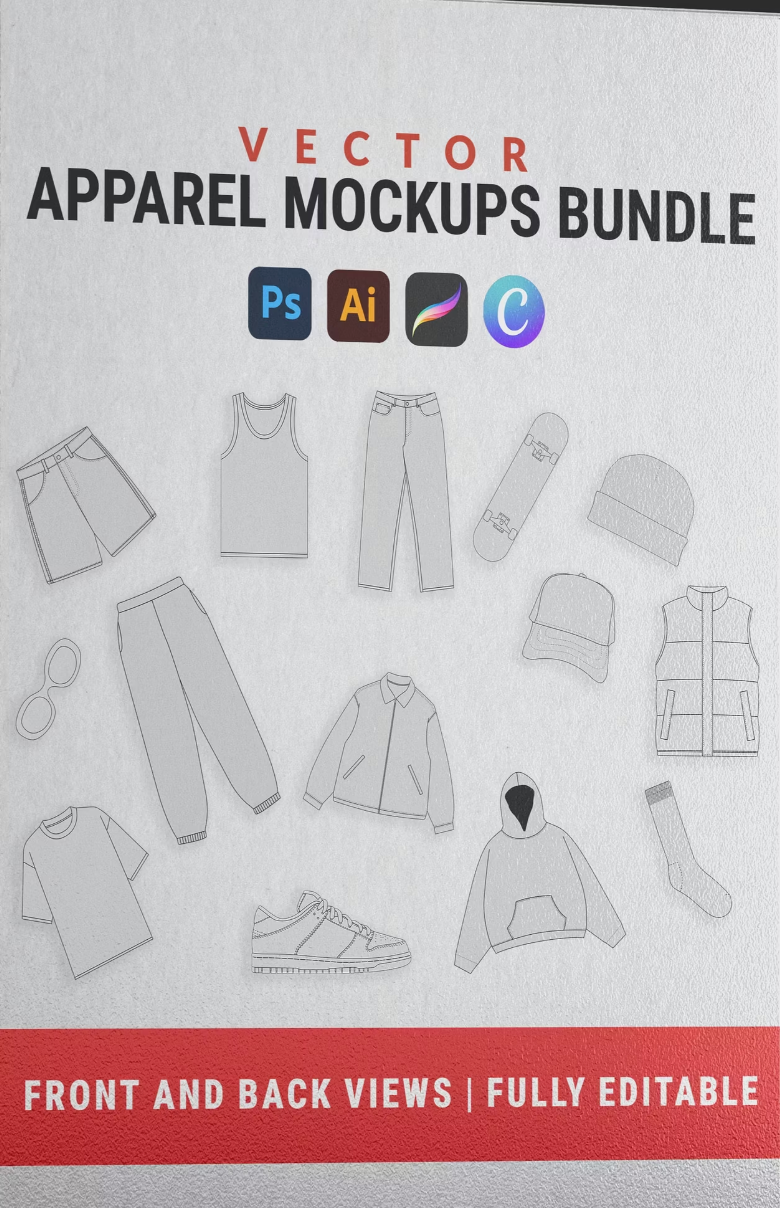 UrbanWear Vector Mockup Collection