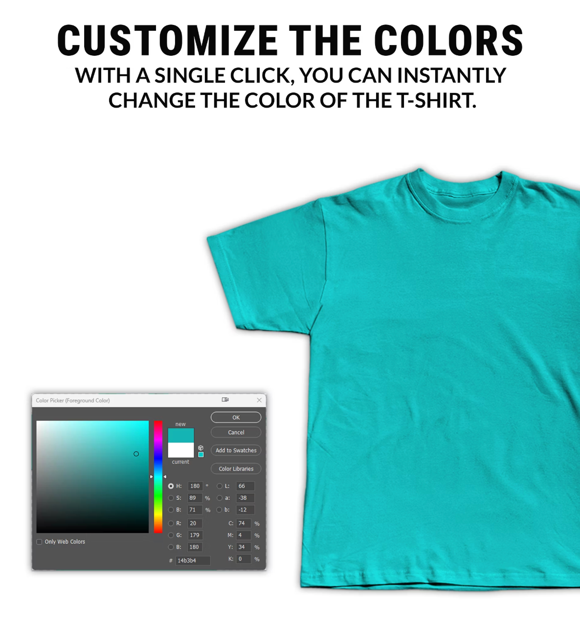 Classic Tee PSD Mockup